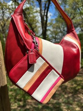 Coach Vintage Special Edition Striped Ergo Bag & Wristlet